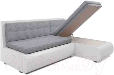 Диван угловой Mebel-Ars Кормак (рогожка серая)