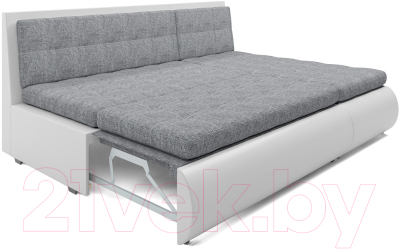 Диван угловой Mebel-Ars Кормак (рогожка серая)