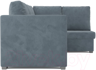 Диван угловой Mebel-Ars Мансберг HB-178 26 (велюр серо-синий)