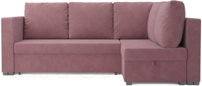 Диван угловой Mebel-Ars Мансберг НВ-178 18 (велюр пудра)