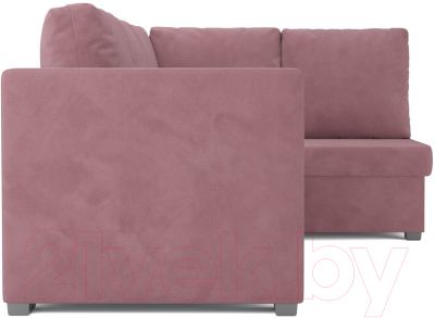 Диван угловой Mebel-Ars Мансберг НВ-178 18 (велюр пудра)