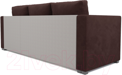 Диван угловой Mebel-Ars Мансберг HB-178 16 (велюр шоколад)