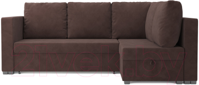 Диван угловой Mebel-Ars Мансберг (кордрой коричневый)
