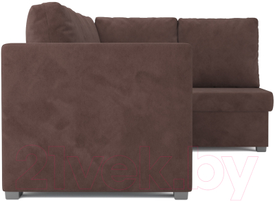 Диван угловой Mebel-Ars Мансберг (кордрой коричневый)