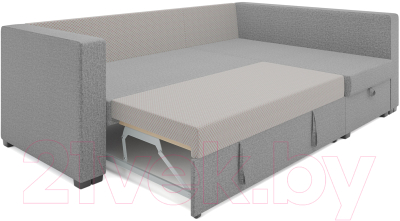 Диван угловой Mebel-Ars Мансберг (серая рогожка)