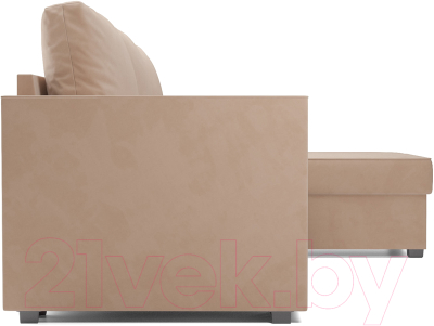 Диван угловой Mebel-Ars Рим (бежевый Luna 061)