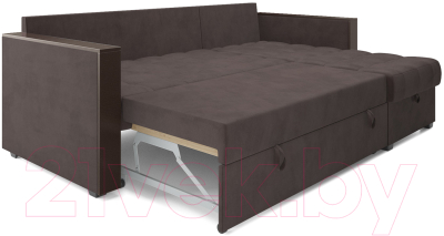 Диван угловой Mebel-Ars Рим (кордрой коричневый)