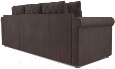 Диван угловой Mebel-Ars Берлин (кордрой коричневый)