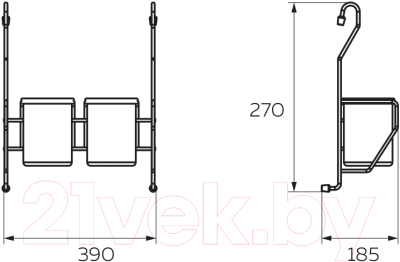 Подставка на рейлинг Lemax MX-425 (2шт)