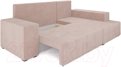 Диван угловой Mebel-Ars Монреаль правый (кордрой бежевый)