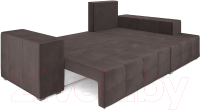 Диван угловой Mebel-Ars Монреаль правый (кордрой коричневый)