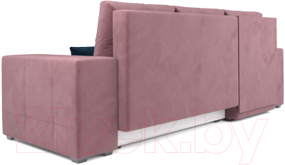 Диван угловой Mebel-Ars Монреаль левый (велюр пудра НВ-178/18)