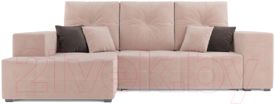 Диван угловой Mebel-Ars Монреаль левый (кордрой бежевый)