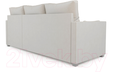 Диван угловой Mebel-Ars Париж (бархат бежевый/Star Velvet 6 Light Beige)