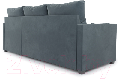 Диван угловой Mebel-Ars Париж (велюр серо-синий HB-178 26)