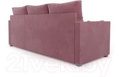 Диван угловой Mebel-Ars Париж (велюр пудра НВ-178 18)