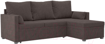 Диван угловой Mebel-Ars Париж (кордрой коричневый) - фото
