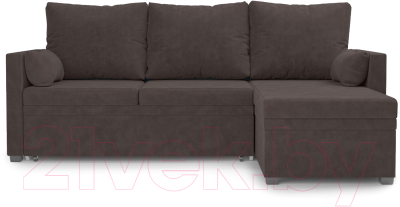 Диван угловой Mebel-Ars Париж (кордрой коричневый)