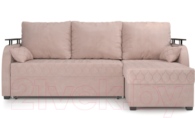 Диван угловой Mebel-Ars Токио (кордрой бежевый)