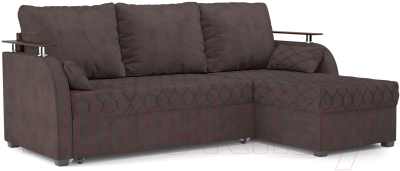 Диван угловой Mebel-Ars Токио (кордрой коричневый) - фото