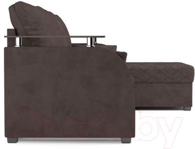 Диван угловой Mebel-Ars Токио (кордрой коричневый)