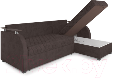Диван угловой Mebel-Ars Токио (кордрой коричневый)