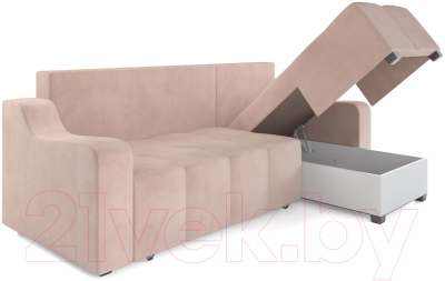 Диван угловой Mebel-Ars Берн (кордрой бежевый)