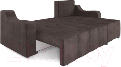 Диван угловой Mebel-Ars Берн (кордрой коричневый)