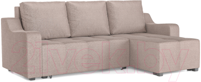 Диван угловой Mebel-Ars Берн (рогожка бежевая) - фото
