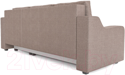 Диван угловой Mebel-Ars Берн (рогожка бежевая)