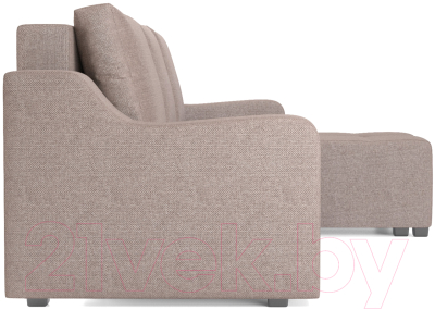 Диван угловой Mebel-Ars Берн (рогожка бежевая)