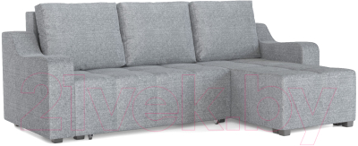Диван угловой Mebel-Ars Берн (рогожка серая) - фото
