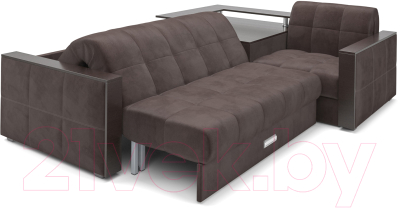 Диван угловой Mebel-Ars Прага (кордрой коричневый)
