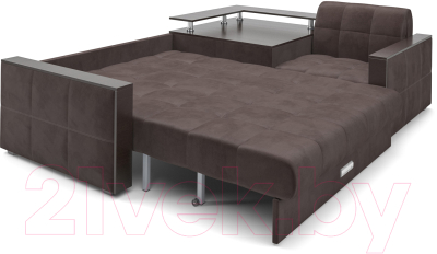Диван угловой Mebel-Ars Прага (кордрой коричневый)