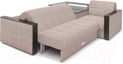 Диван угловой Mebel-Ars Прага (рогожка бежевая)