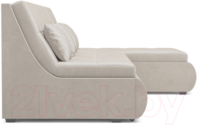 Диван угловой Mebel-Ars Дубай (бархат бежевый/Star Velvet 6 Light Beige)