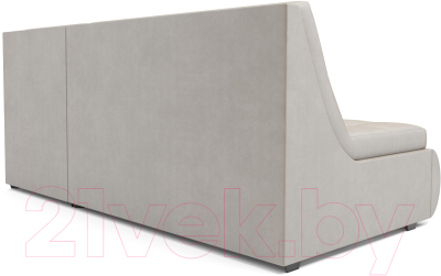 Диван угловой Mebel-Ars Дубай (бархат бежевый/Star Velvet 6 Light Beige)