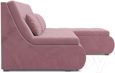Диван угловой Mebel-Ars Дубай (велюр пудровый НВ-178 18)