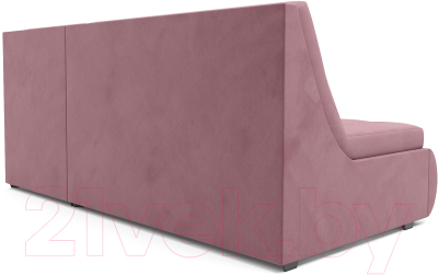 Диван угловой Mebel-Ars Дубай (велюр пудровый НВ-178 18)