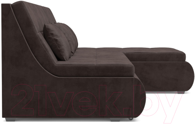 Диван угловой Mebel-Ars Дубай (кордрой коричневый)