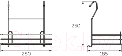 Полка для специй на рейлинг Lemax LE 520