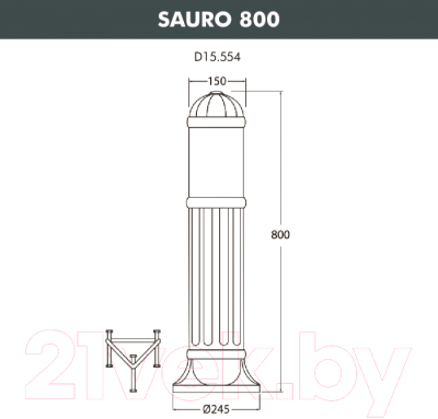 Светильник уличный Fumagalli Sauro D15.554.000.LXF1R.FC1