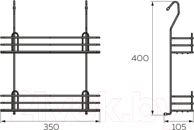 Полка для специй на рейлинг Lemax LE 540 AB