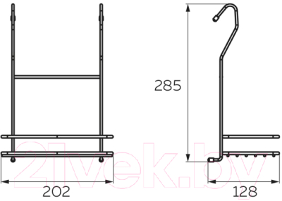 Полка для специй на рейлинг Lemax MX-067 AB