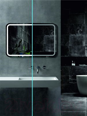 Зеркало Алмаз-Люкс Lima 9060sh-6 (с подсветкой, с подогревом)