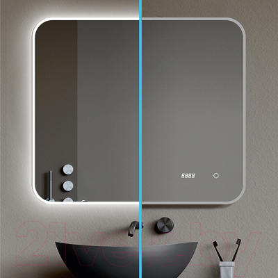 Зеркало Алмаз-Люкс Milan 8070sc-4 (с подсветкой)