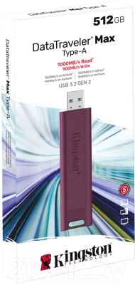 USB flash накопитель Kingston Data Traveler Max 512Gb (DTMAXA/512GB)