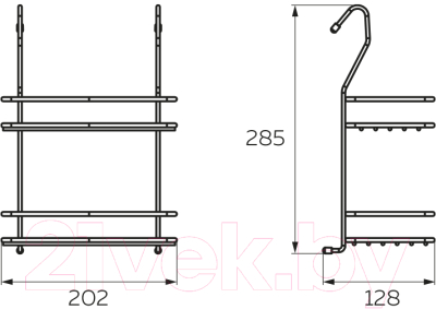 Полка для специй на рейлинг Lemax MX-066