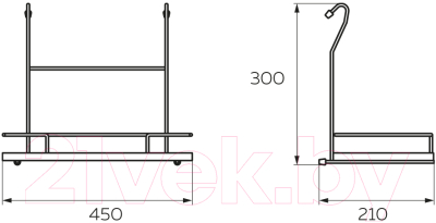 Полка для специй на рейлинг Lemax YJ-G214A