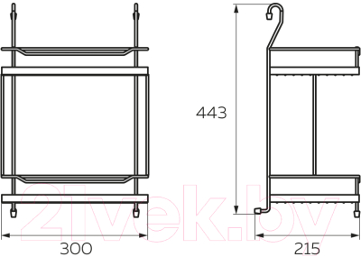 Полка для специй на рейлинг Lemax YJ-G205A